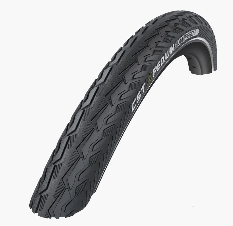 CST btb Xpedium Ampero 28 x 1 3/8 zwart refl