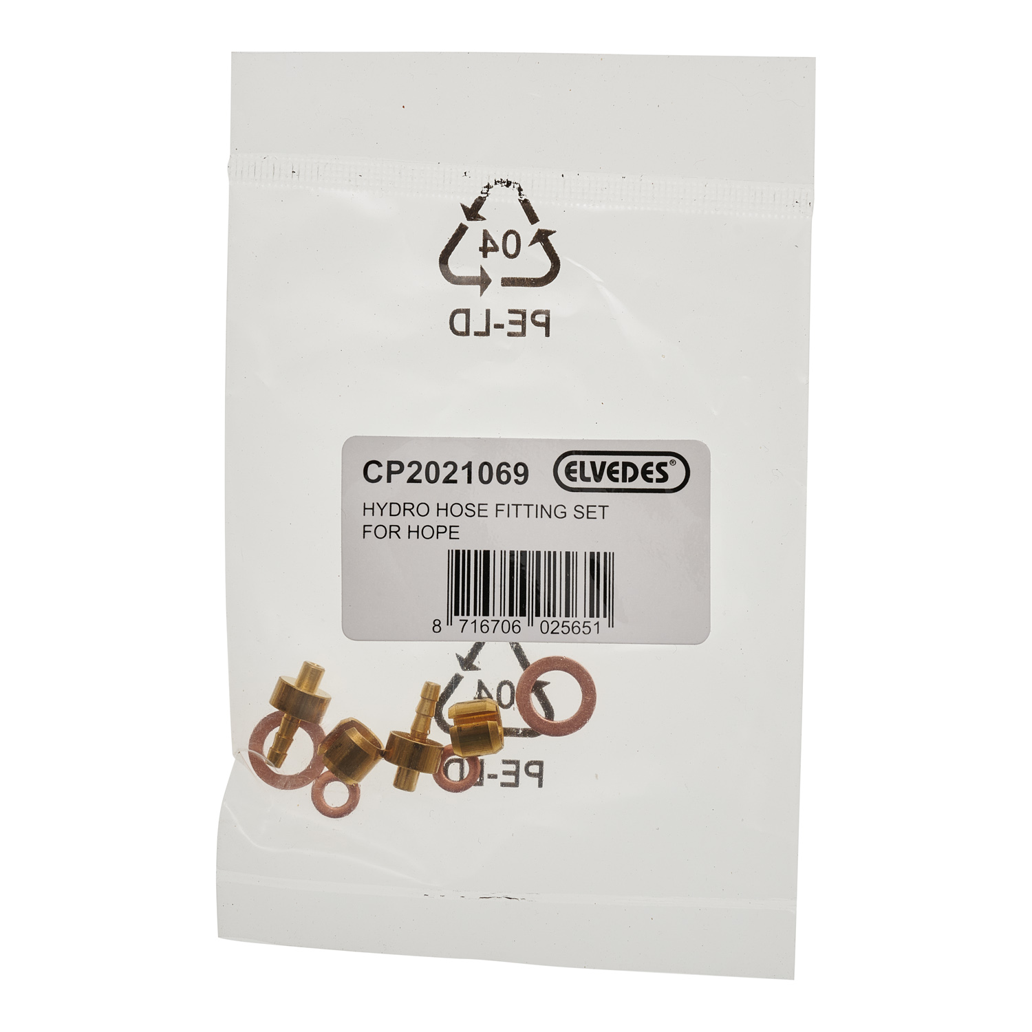 Elvedes hydraulische slang aansluitset Hope