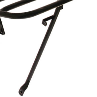 Steco poot voordrager met lamphaak mat zwart