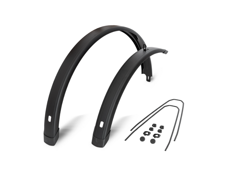 EF spatbord set Tempo Square 28 inch 72mm zwart