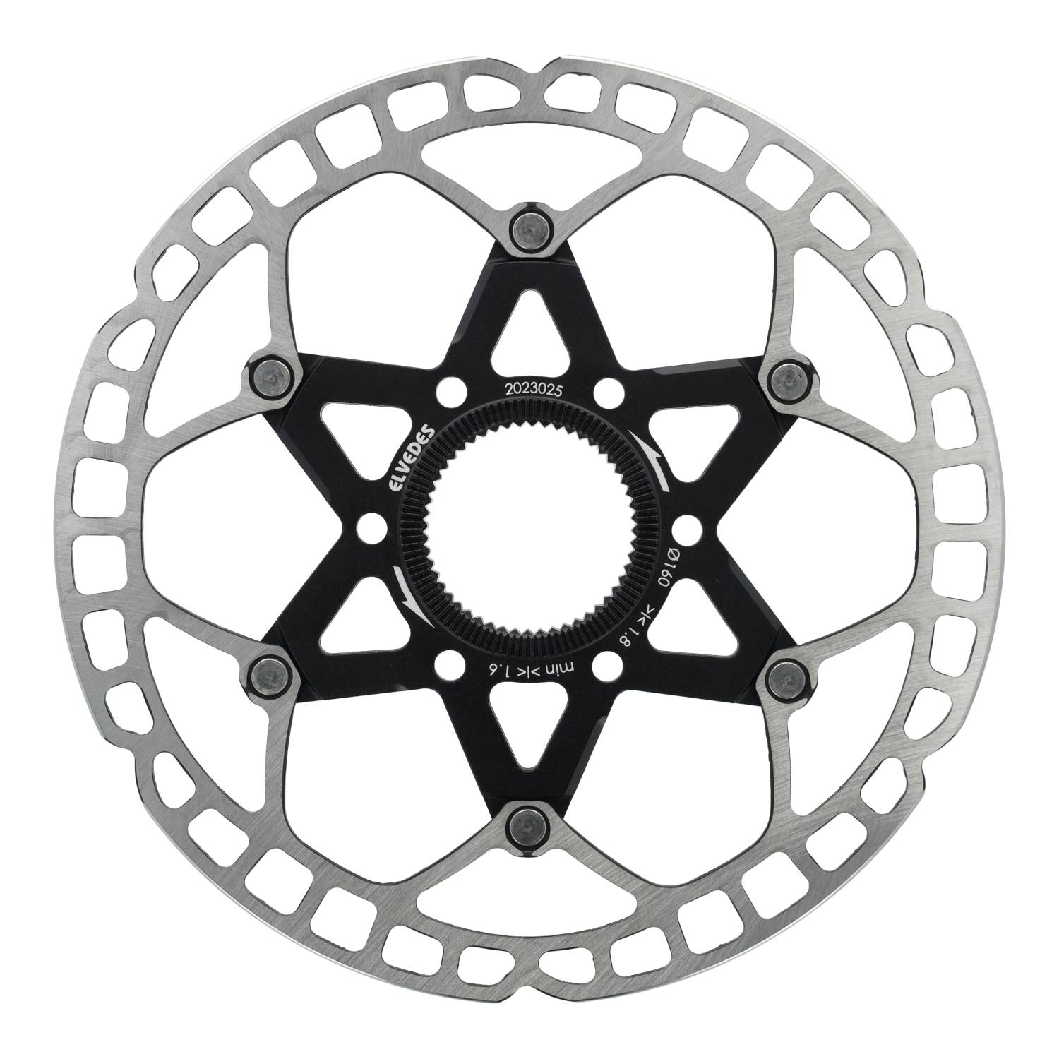 Elvedes remschijf 160mm licht gewicht centerlock 1.8mm