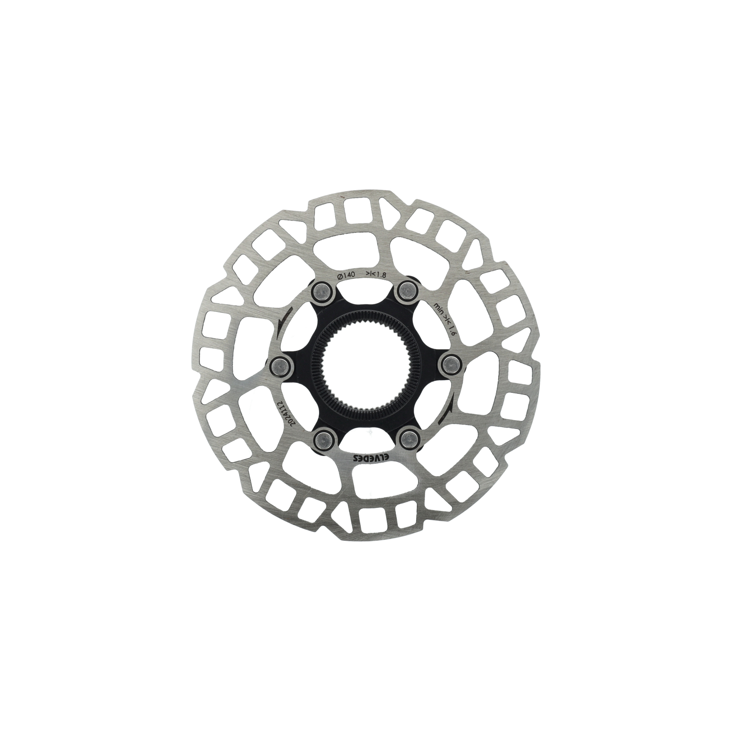 Elvedes remschijf 140mm centerlock 1.8mm