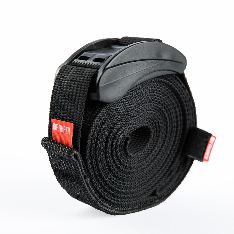FAHRER Cargo strap L 300x2,5cm zwart