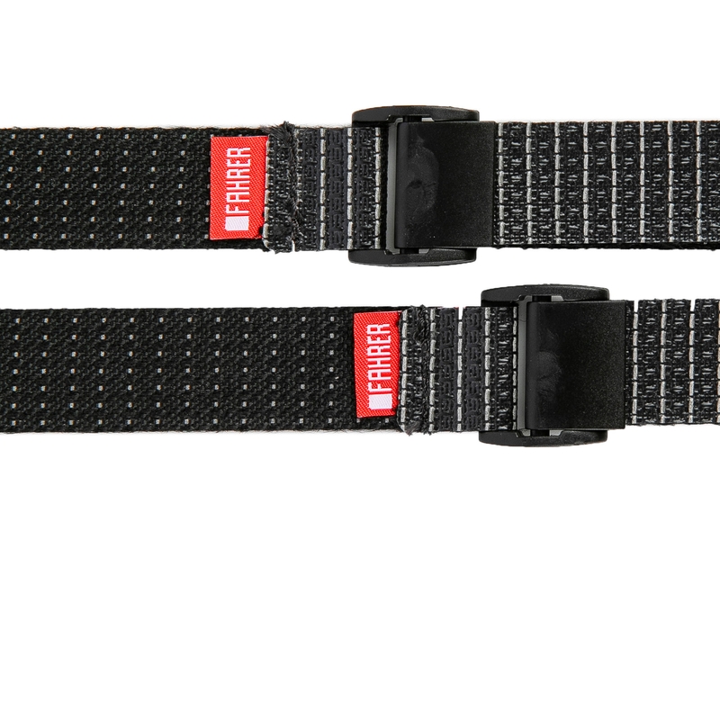 FAHRER Cargo Mini strap reflectie M 35x2cm zwart (2 stuks)