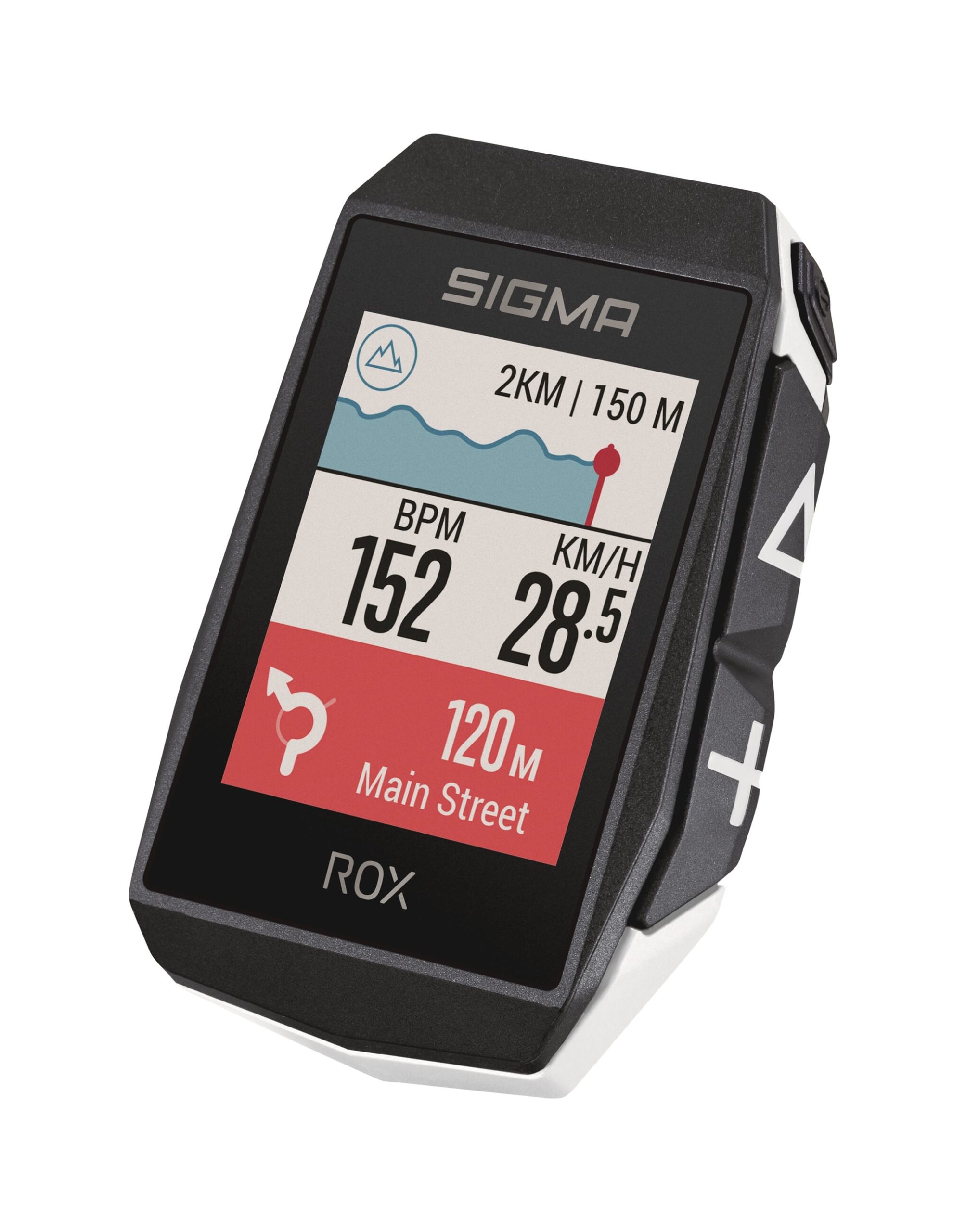 Sigma fietscomputer ROX 11.1 EVO GPS White HR set