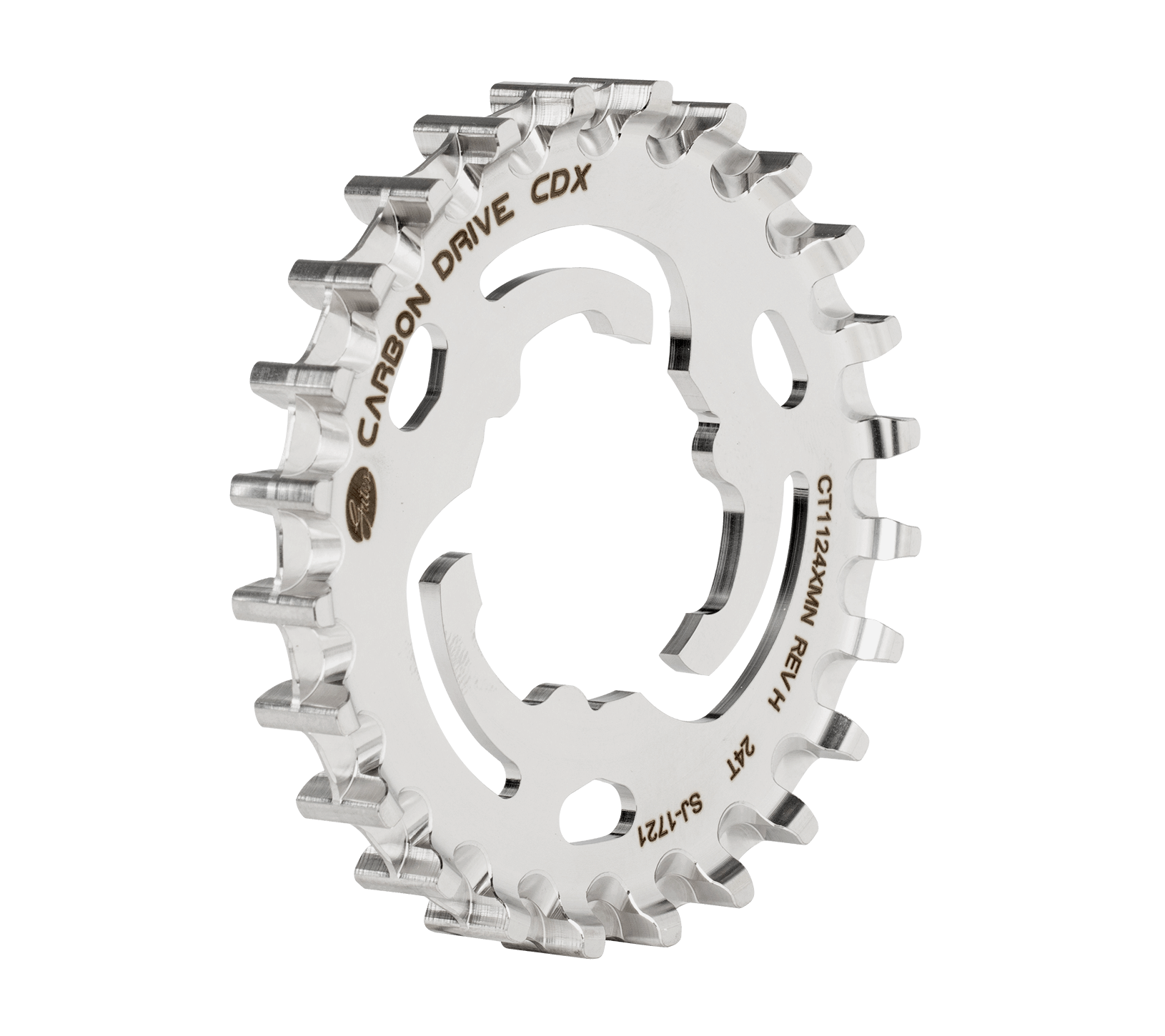 Gates CDX achtertandwiel 24T, Alfine, Nexus, Sturmey