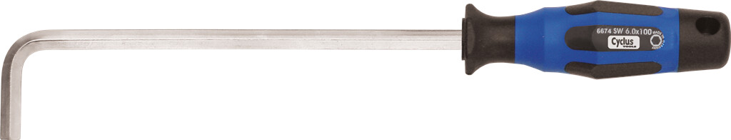 Cyclus inbussleutel 10mm, haaks, met handvat