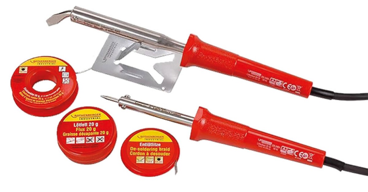 Cyclus soldeerset, 2x soldeerbout 25W/80W + toebehoren