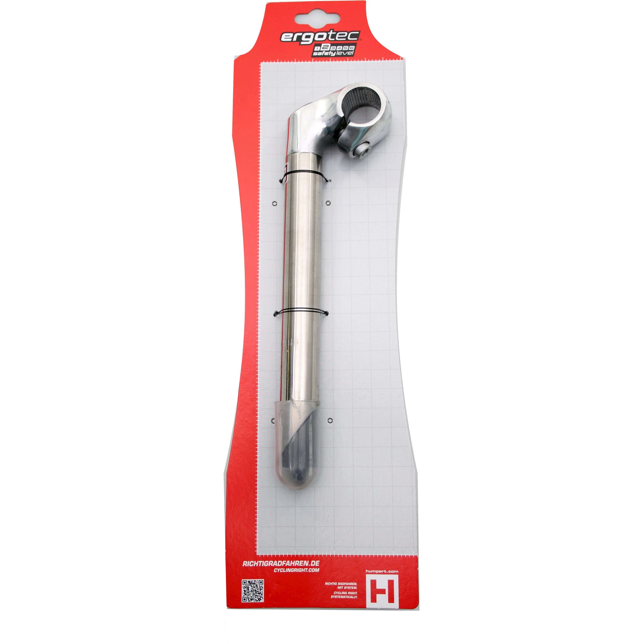 Ergotec stuurpen Cat 230/25.4 rvs/alu