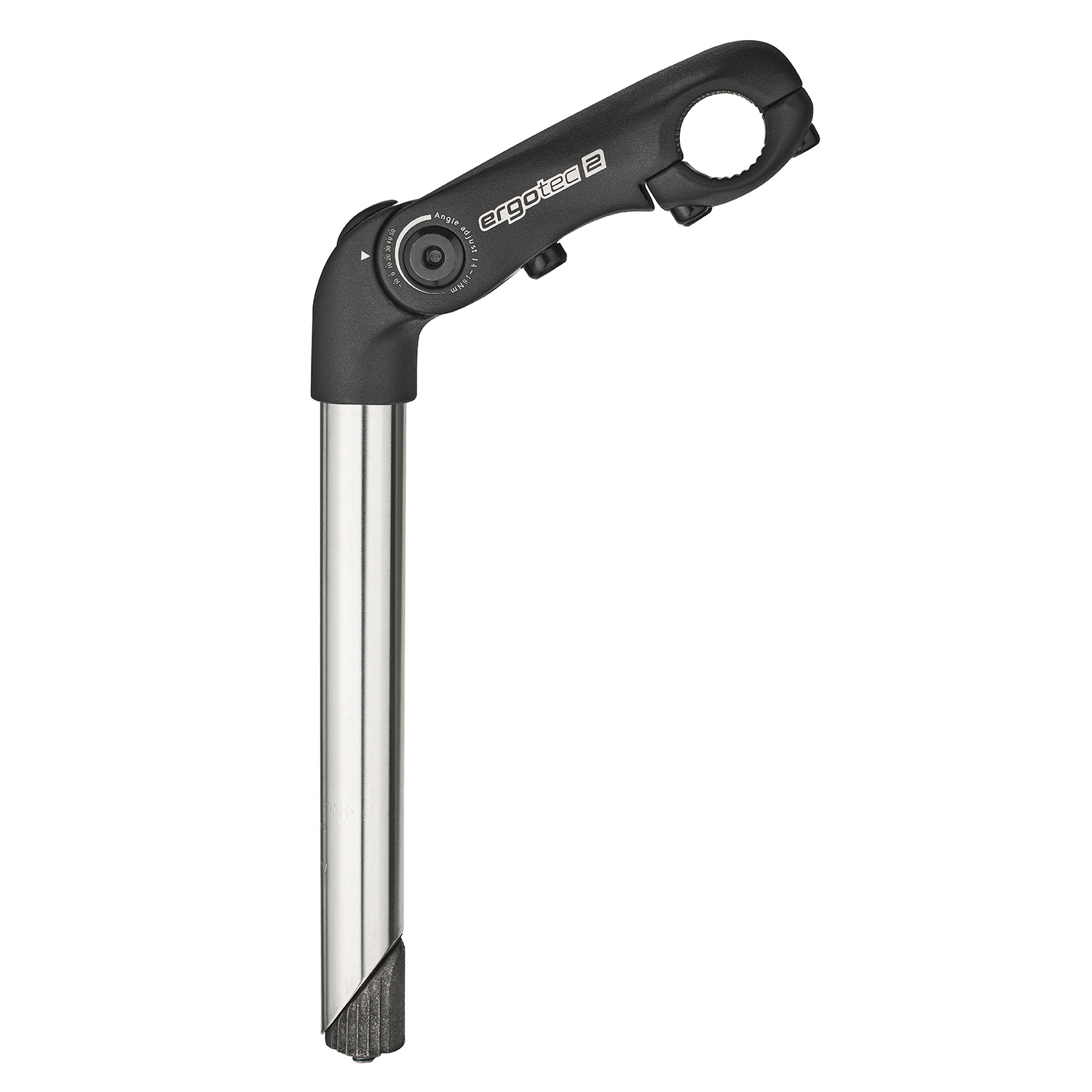 Ergotec stuurpen Kobra Vario tube 22.2/90 rvs/zwart