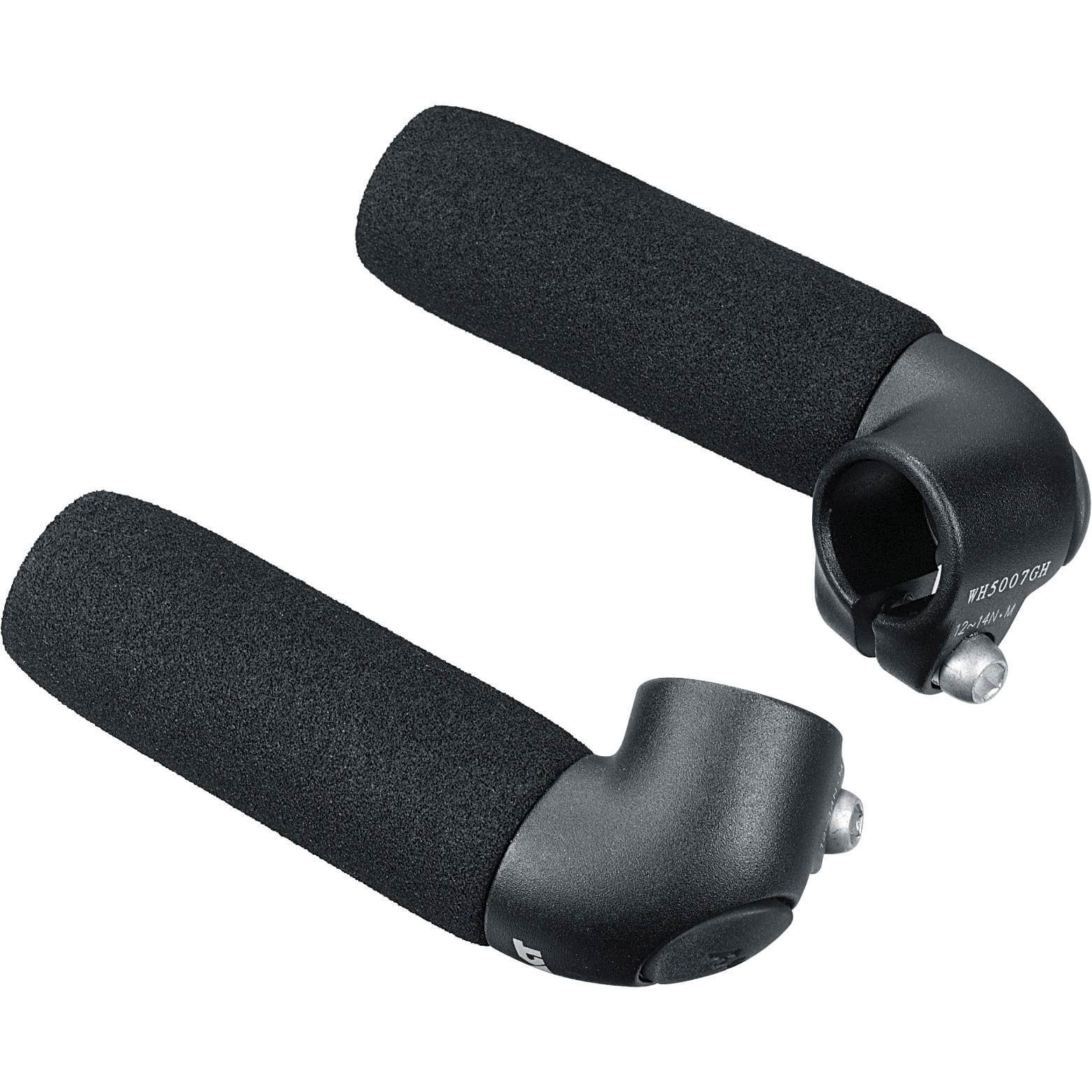 Ergotec bar-ends Touring AL6061 zwart zand