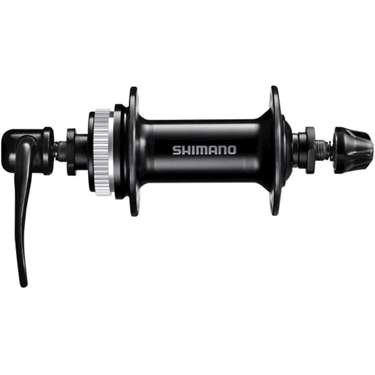 Shimano voornaaf HB-QC300 100/36 centerlock zwart