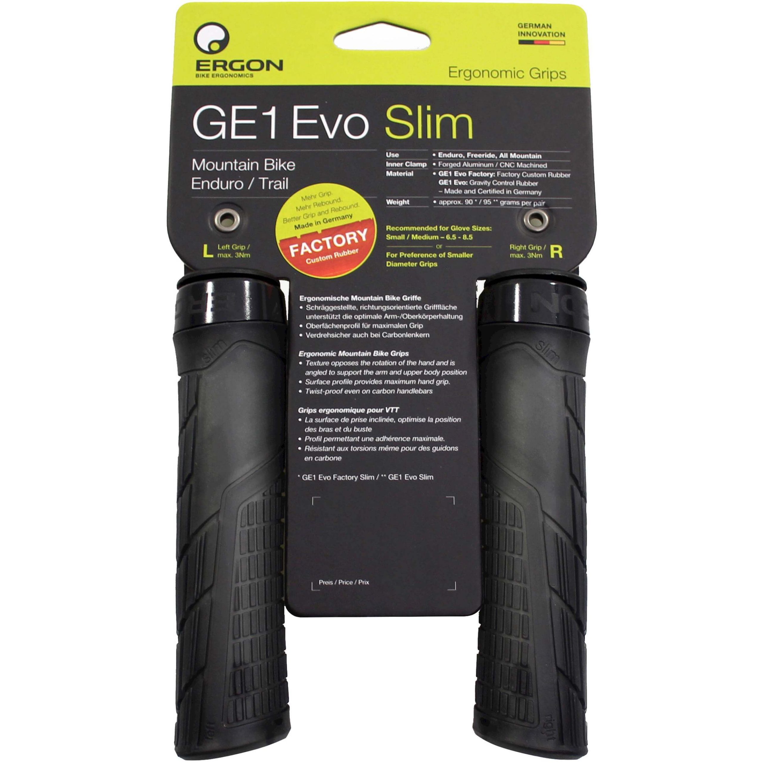 Ergon handvatten GE1 EVO Factory slim frozen black