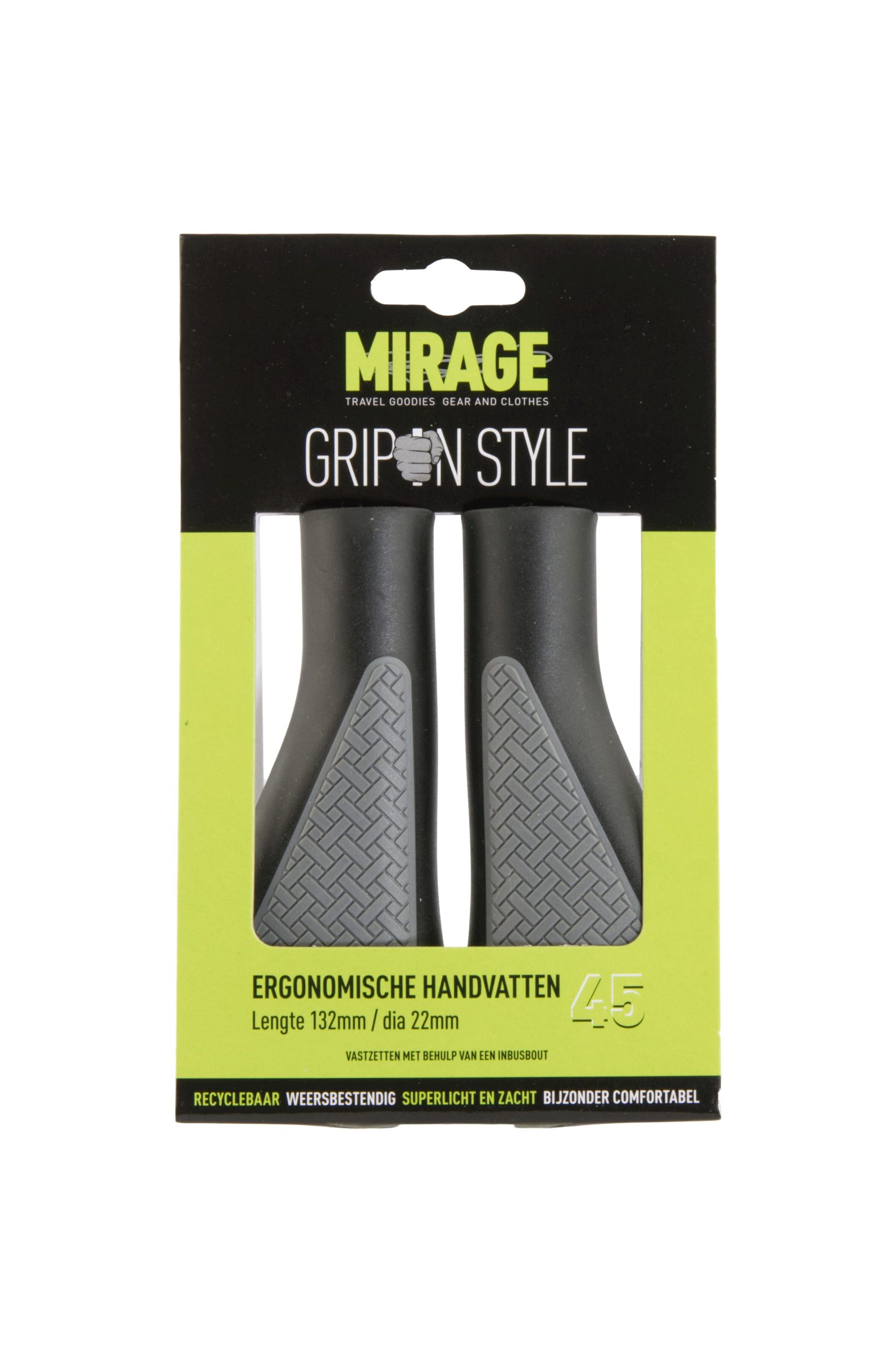 Mirage handvatten Grips in Style 132mm zwart/grijs