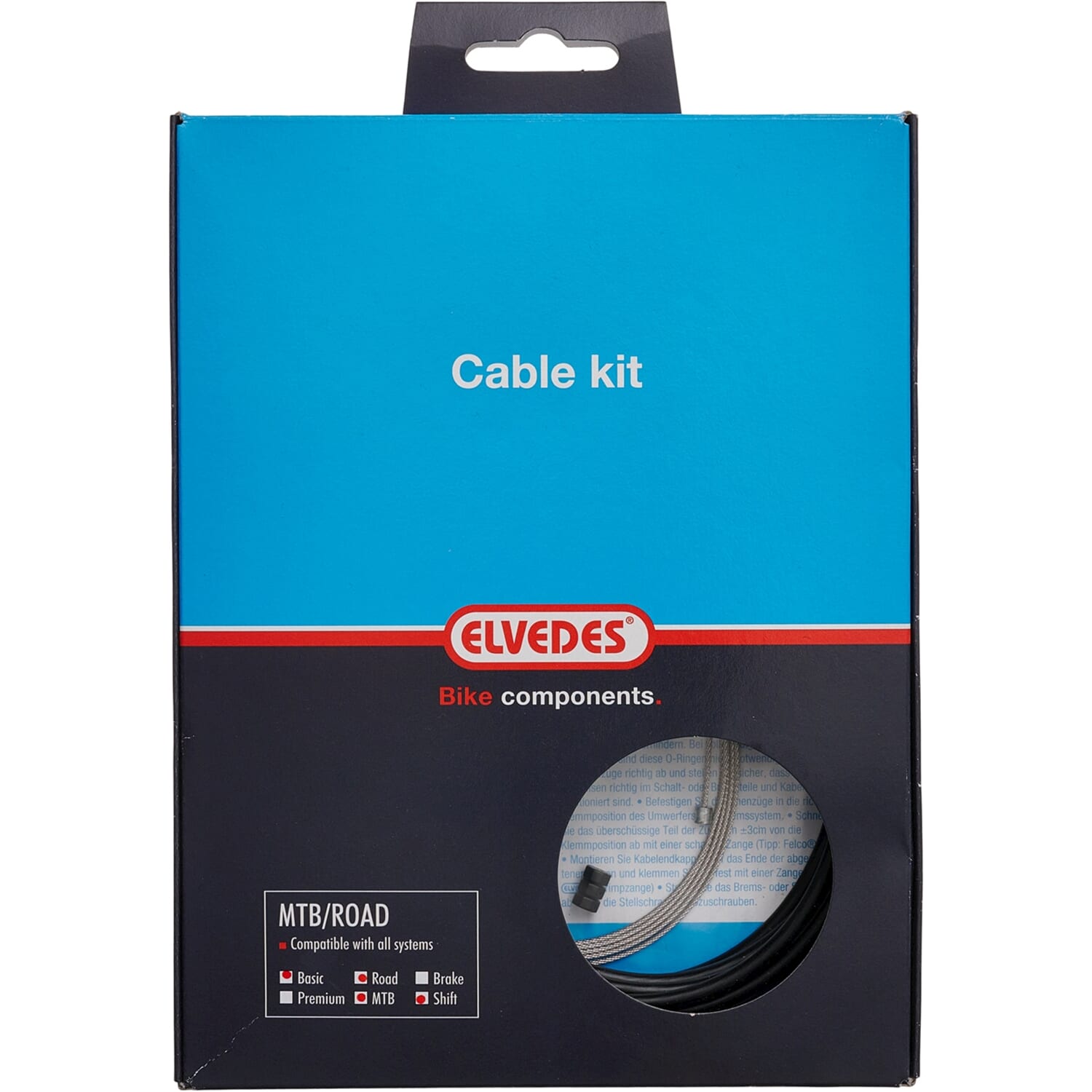 Elvedes schakel kabel kit 1x zwart