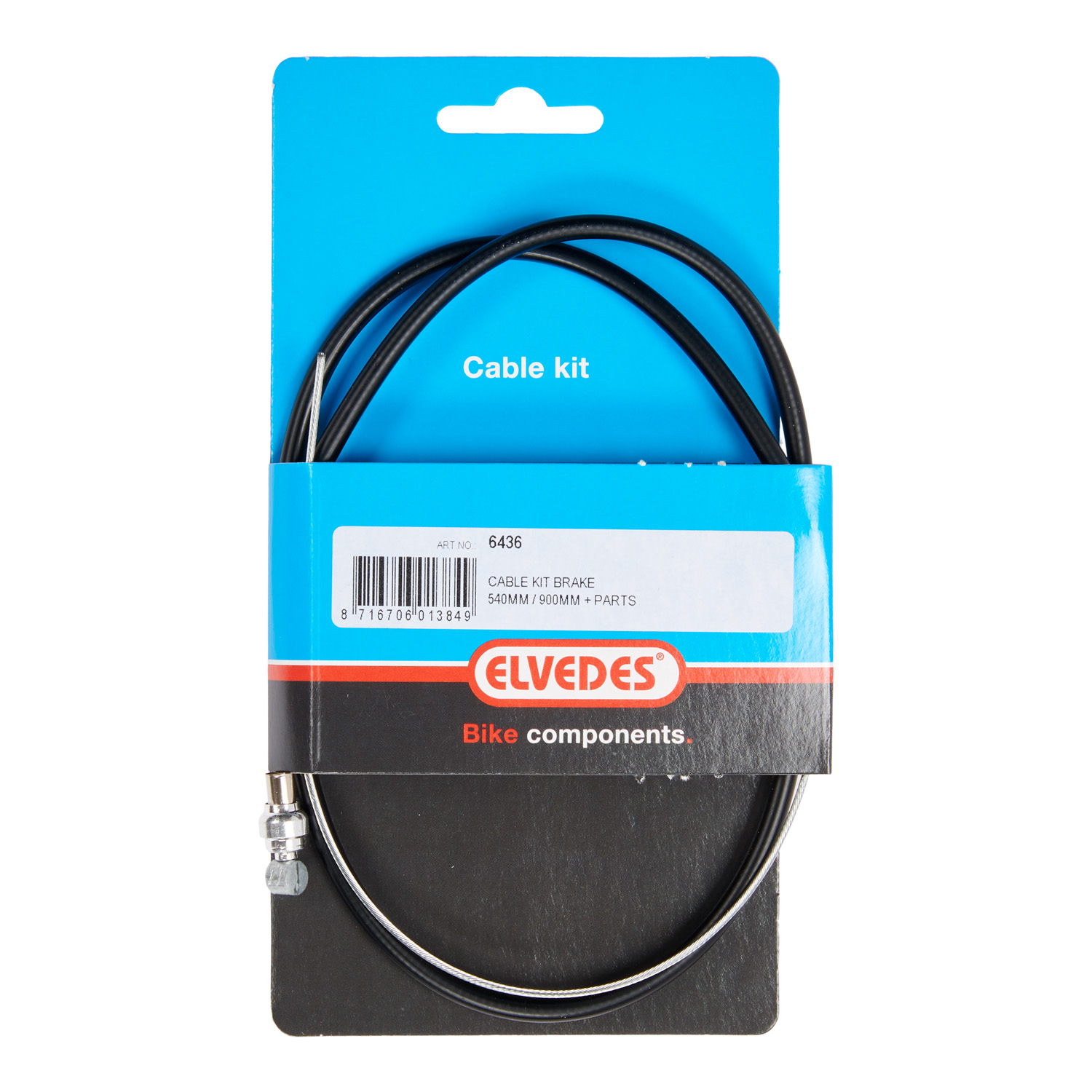 Elvedes T-nippel rem kabelkit 540mm / 900mm gegalvaniseerd