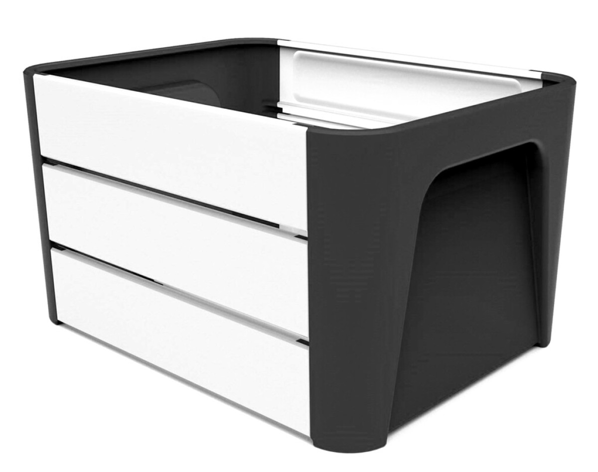 Mirage fietskrat Klik ‘n Krat zwart/wit