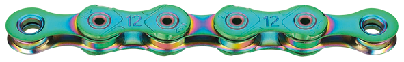 KMC ketting X12L aurora green 126s waxed