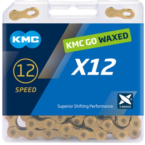 KMC ketting X12 gold 126s waxed