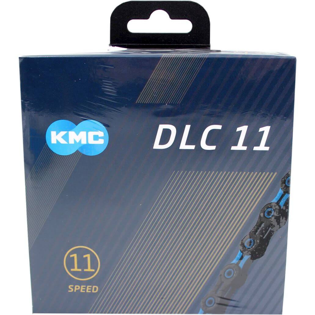 KMC ketting DLC11 black/blue 118s
