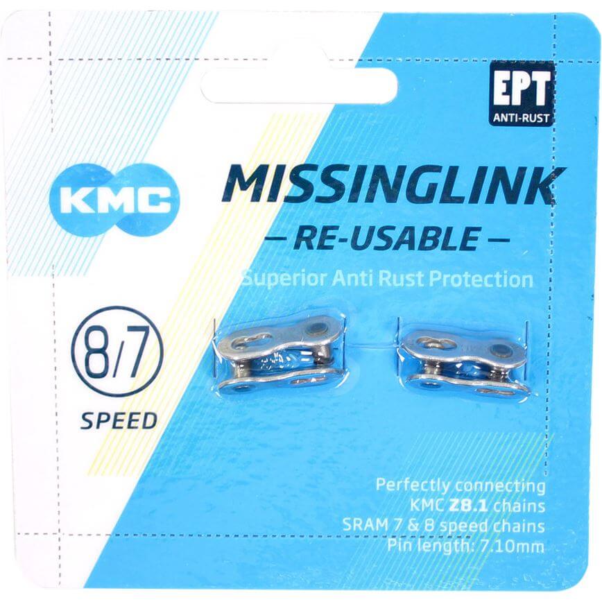 KMC missingLink 7/8R EPT silver 7,1mm op kaart (2)