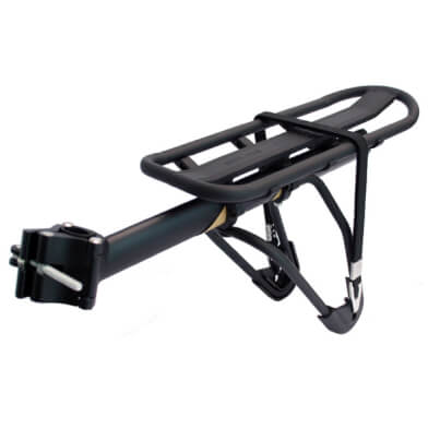 Massload achterdrager aan zadelpen zwart