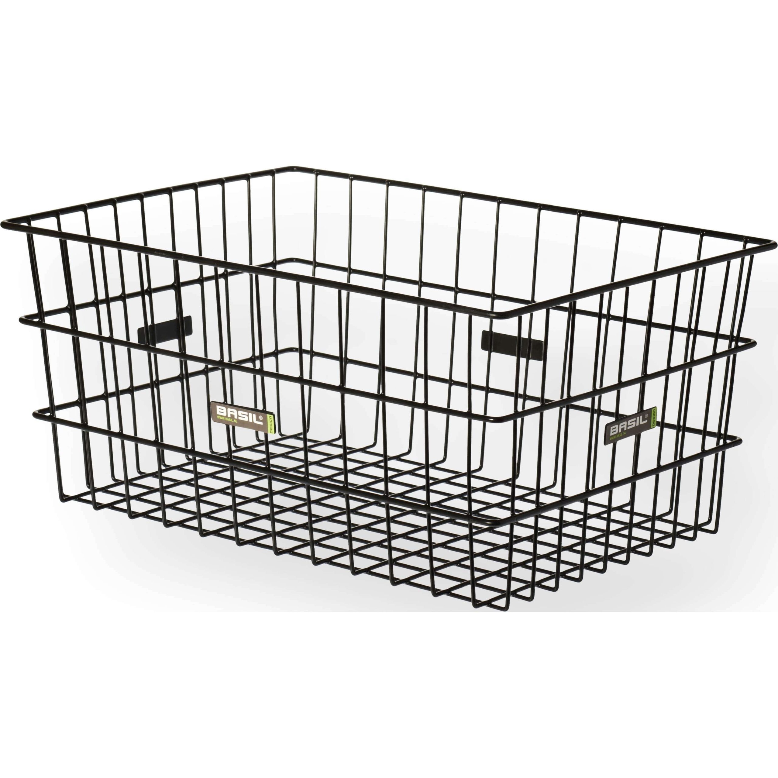 Basil mand Zembla staal 45L zwart 53x37x23cm