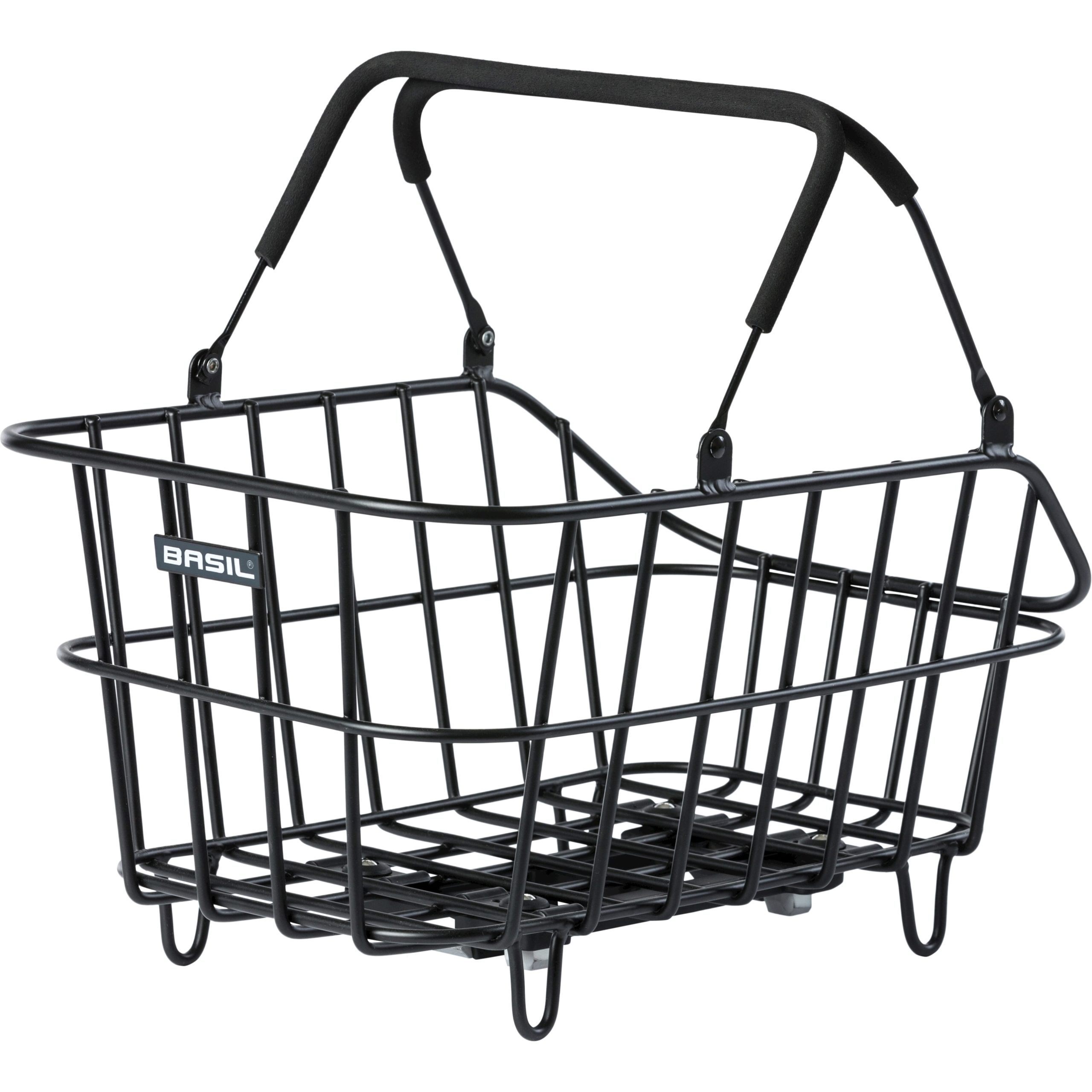 Basil mand Cento Alu MIK 21L mat zwart 34x46x25,5cm