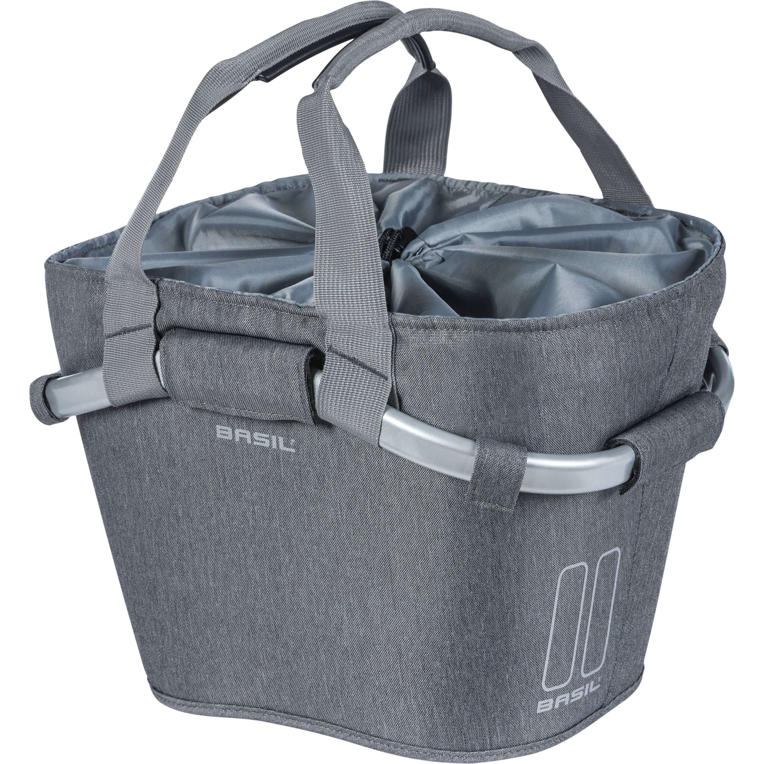 Basil mand front 2day Carry All KF 15L grey melee 20x26x19c