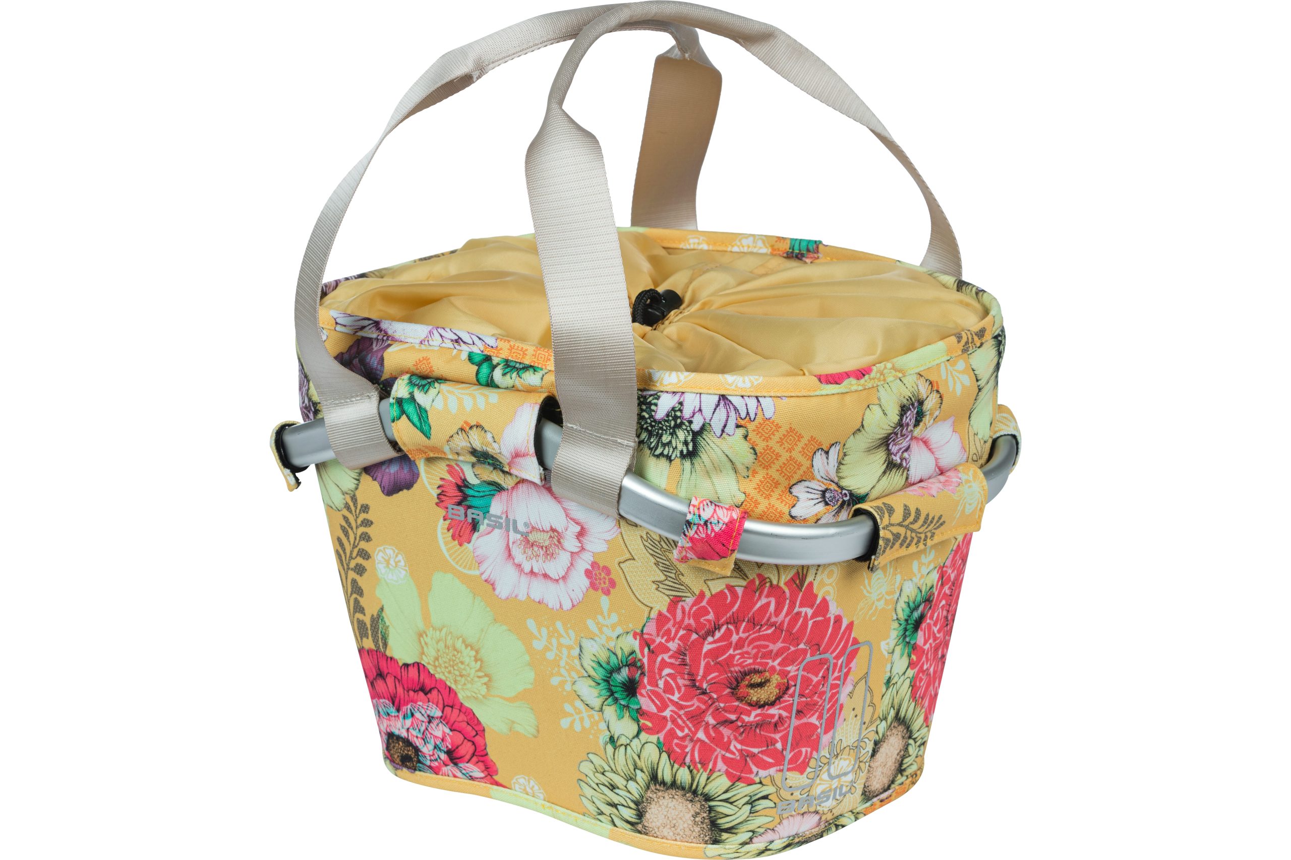 Basil mand front Bloom Field Carry All KF 15L yellow