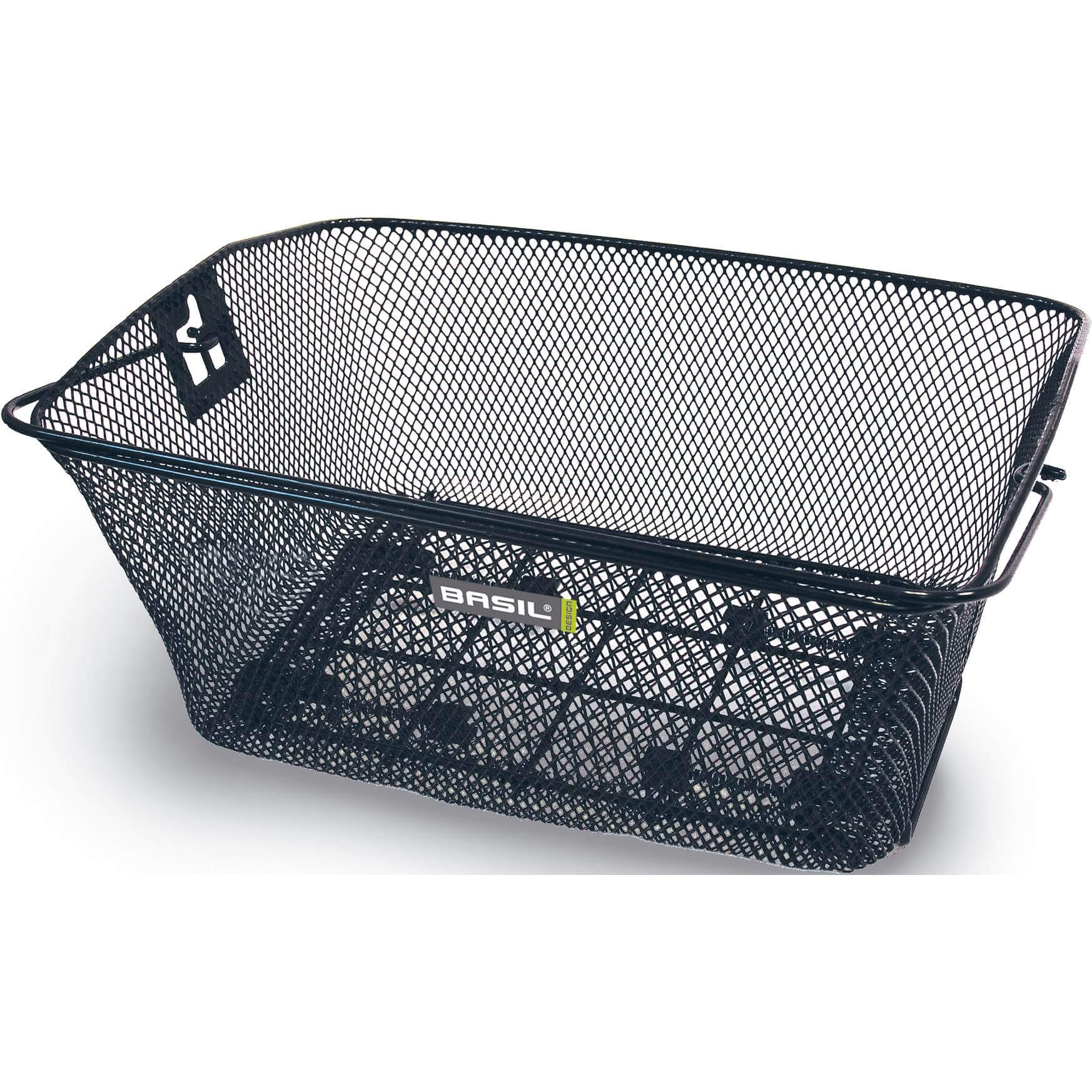 Basil mand Como + klemsysteem 22L zwart 42x31x17cm