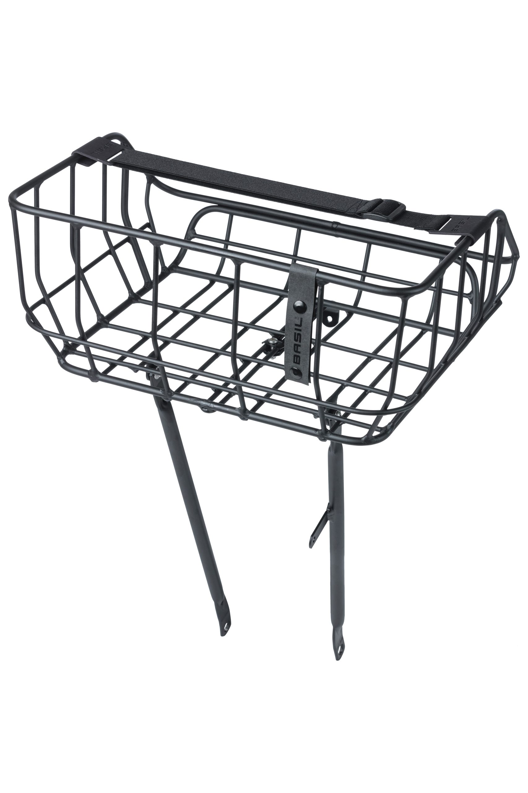 Basil mand Portland voorop 25L mat zwart 36x43x22cm