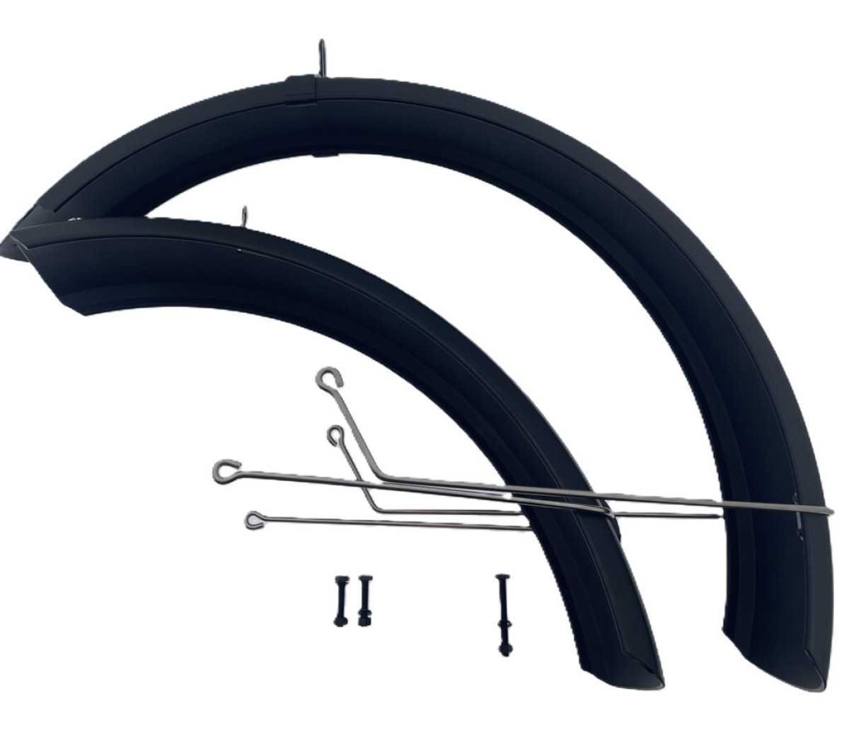 Mirage spatbord set 20 Fatbike incl. bevestiging zwart