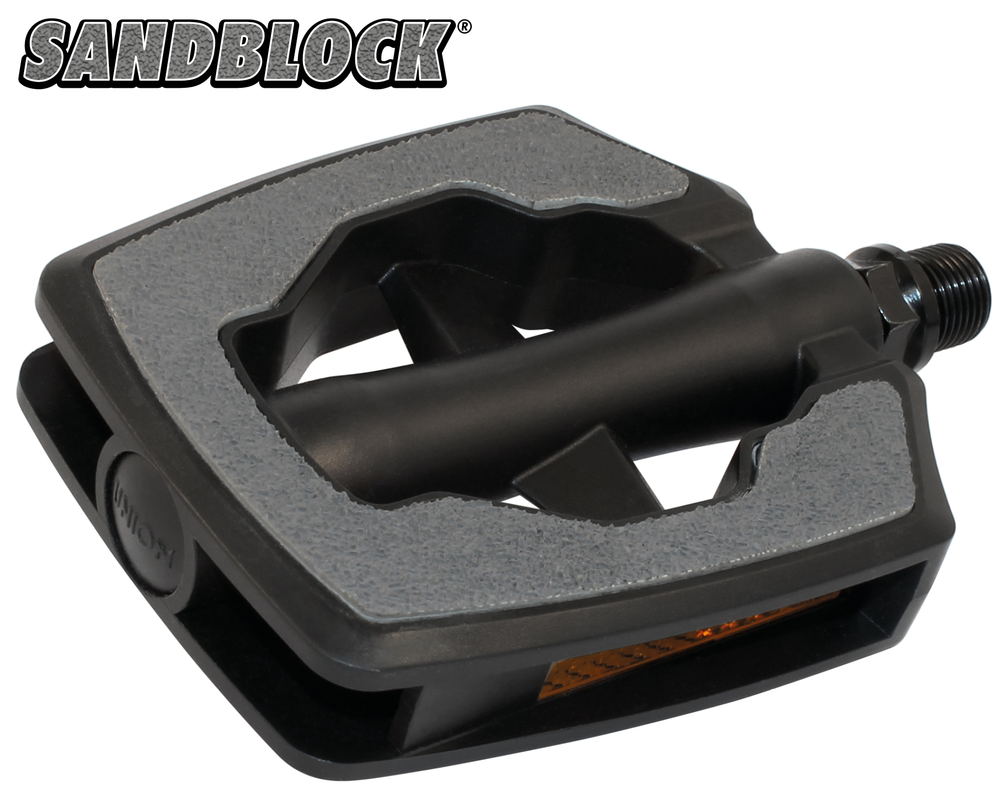 Union pedalen SP-880 anti-slip SANDBLOCK grijze opleg kaart