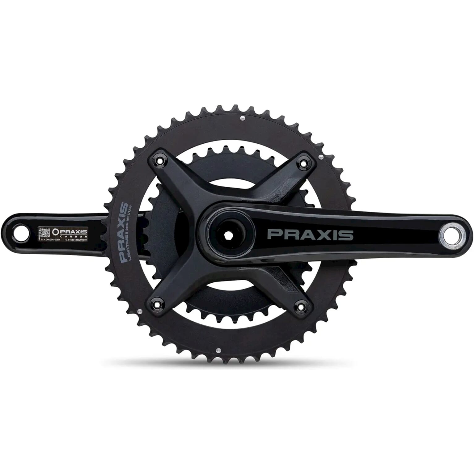 Praxis crankstel Zayante carbon-S M30 175 50/34T 10/11/12sp
