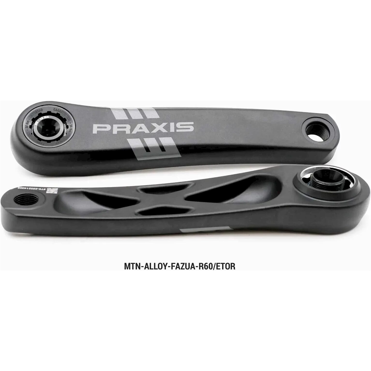 Praxis crankstel E-MTB alloy Etor spline 165mm (Fazua R60)