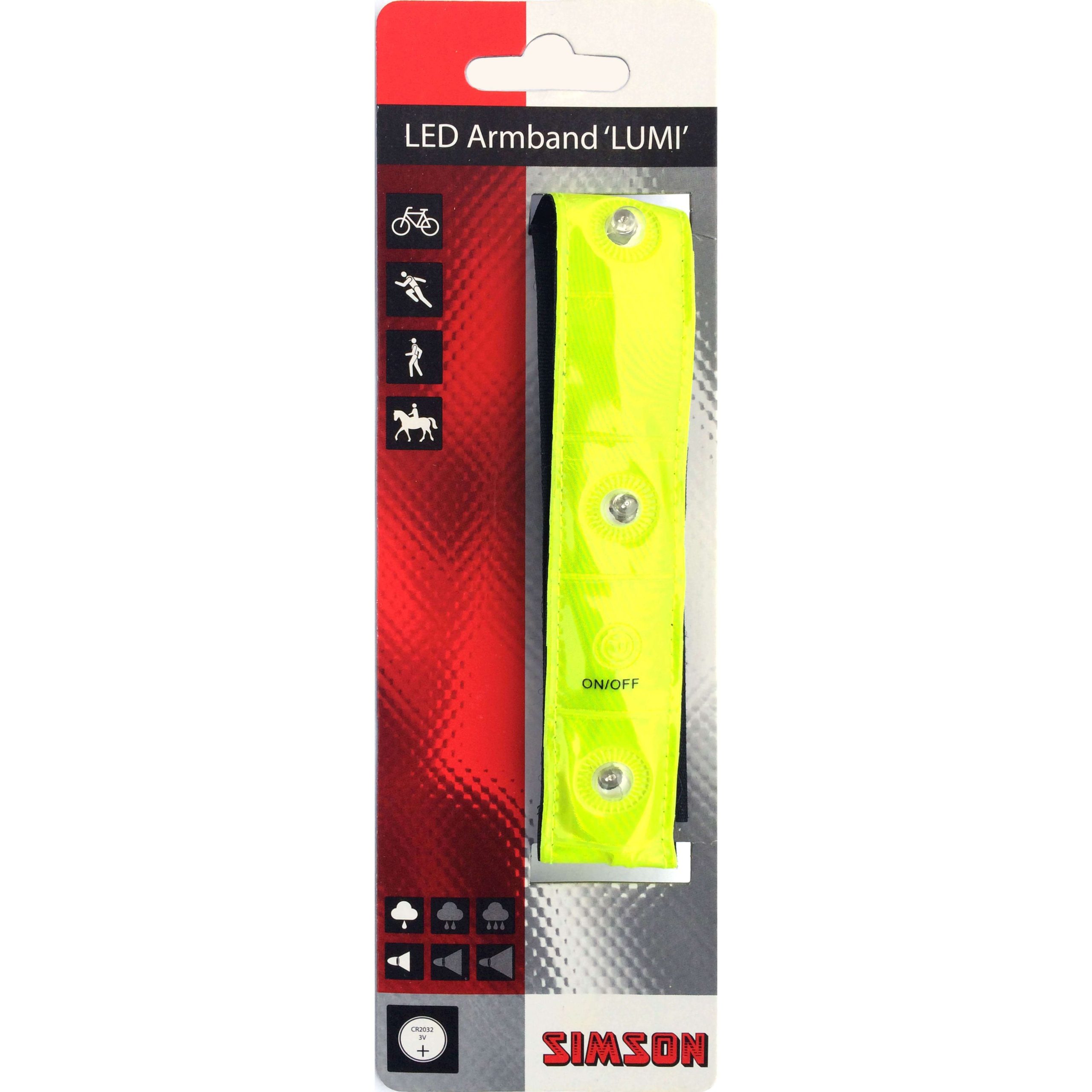 Simson reflectie armband Lumi led