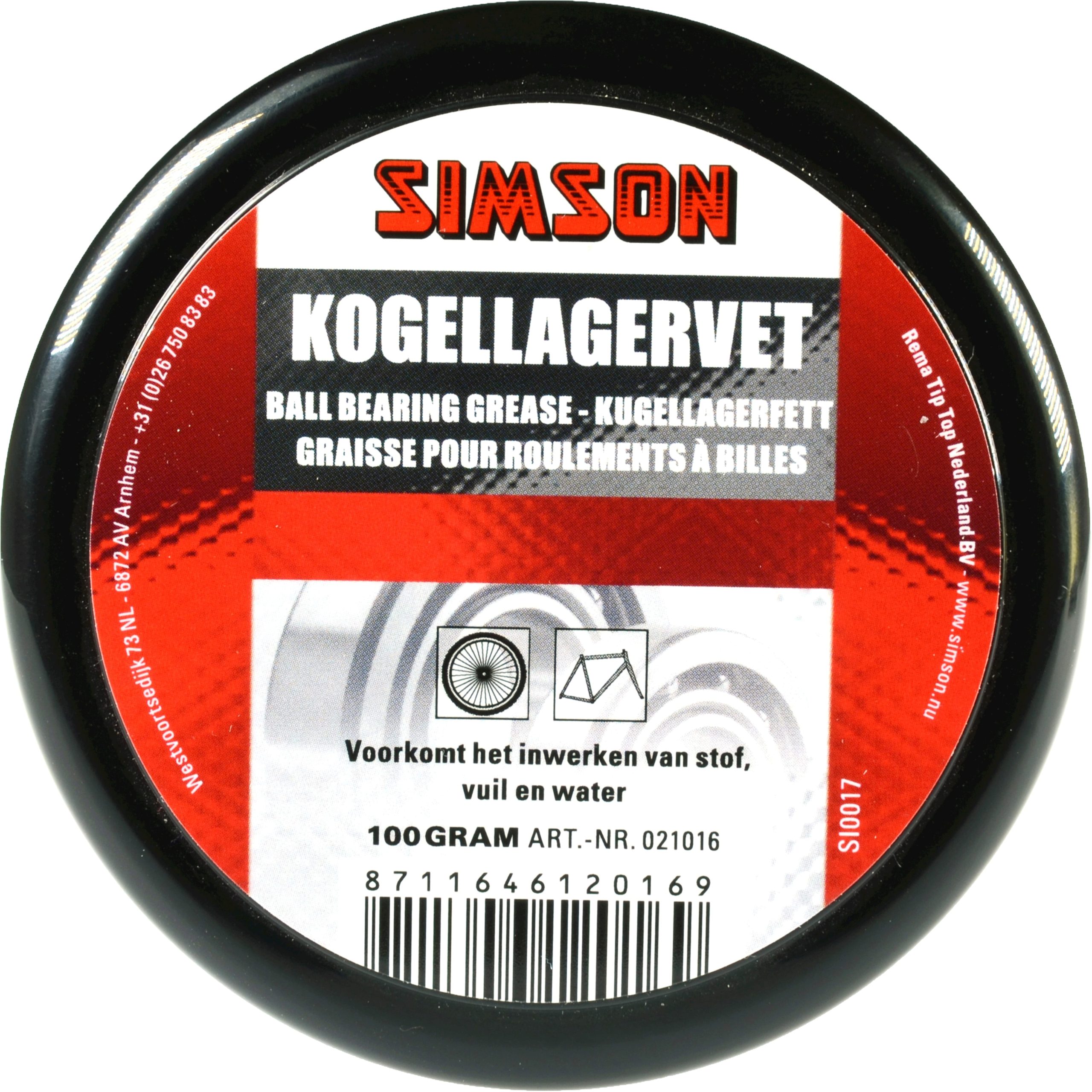 Simson kogellagervet 100gram