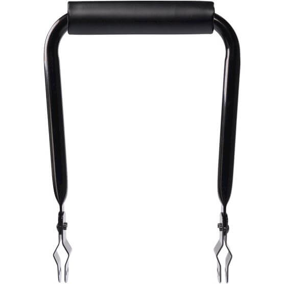 Simson rugleuning zwart met kussen