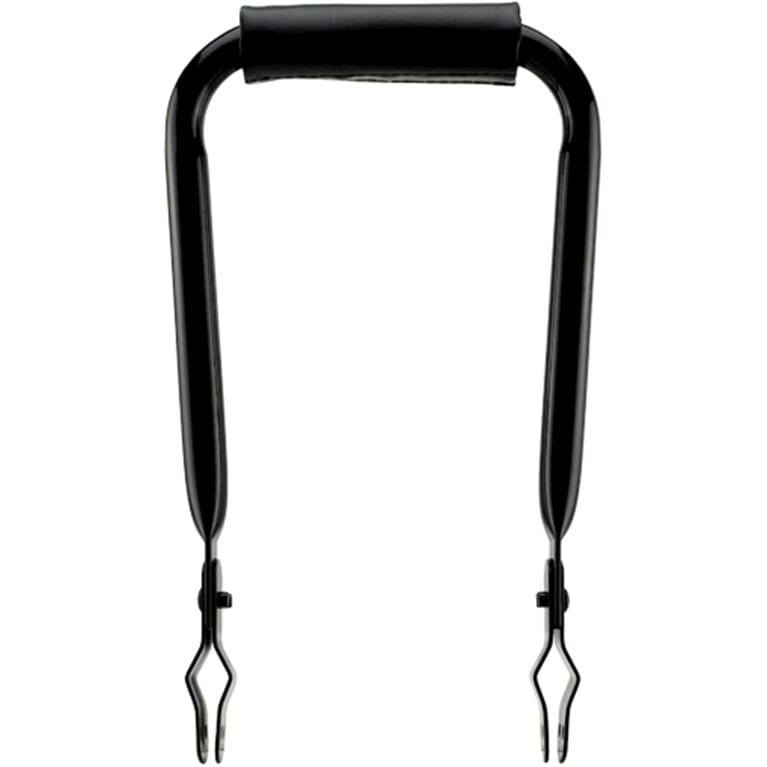 Simson rugleuning smal zwart met kussen