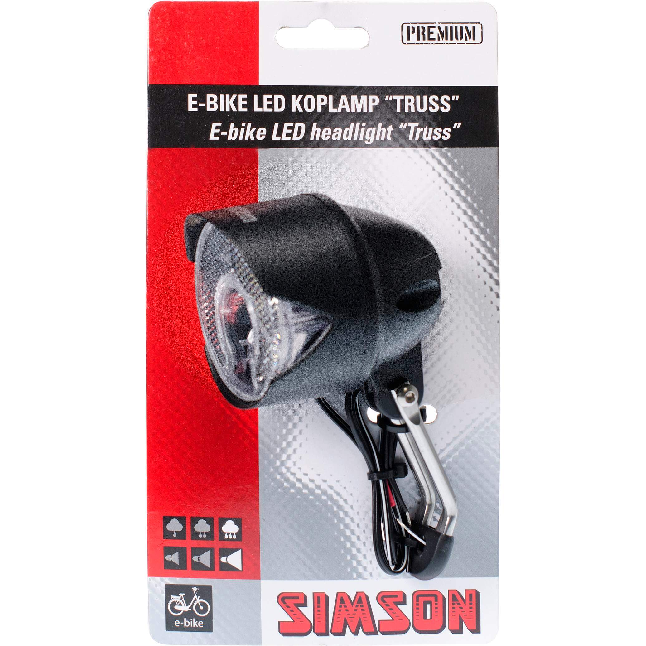 Simson koplamp Truss 6-60v 30 lux E-bike