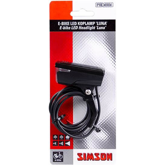 Simson koplamp Luna 6-60v 25 lux E-bike