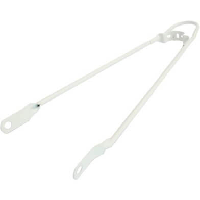 spatbordstang achter bumper 28 wit