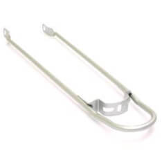 spatbordstang achter bumper 28 zilver