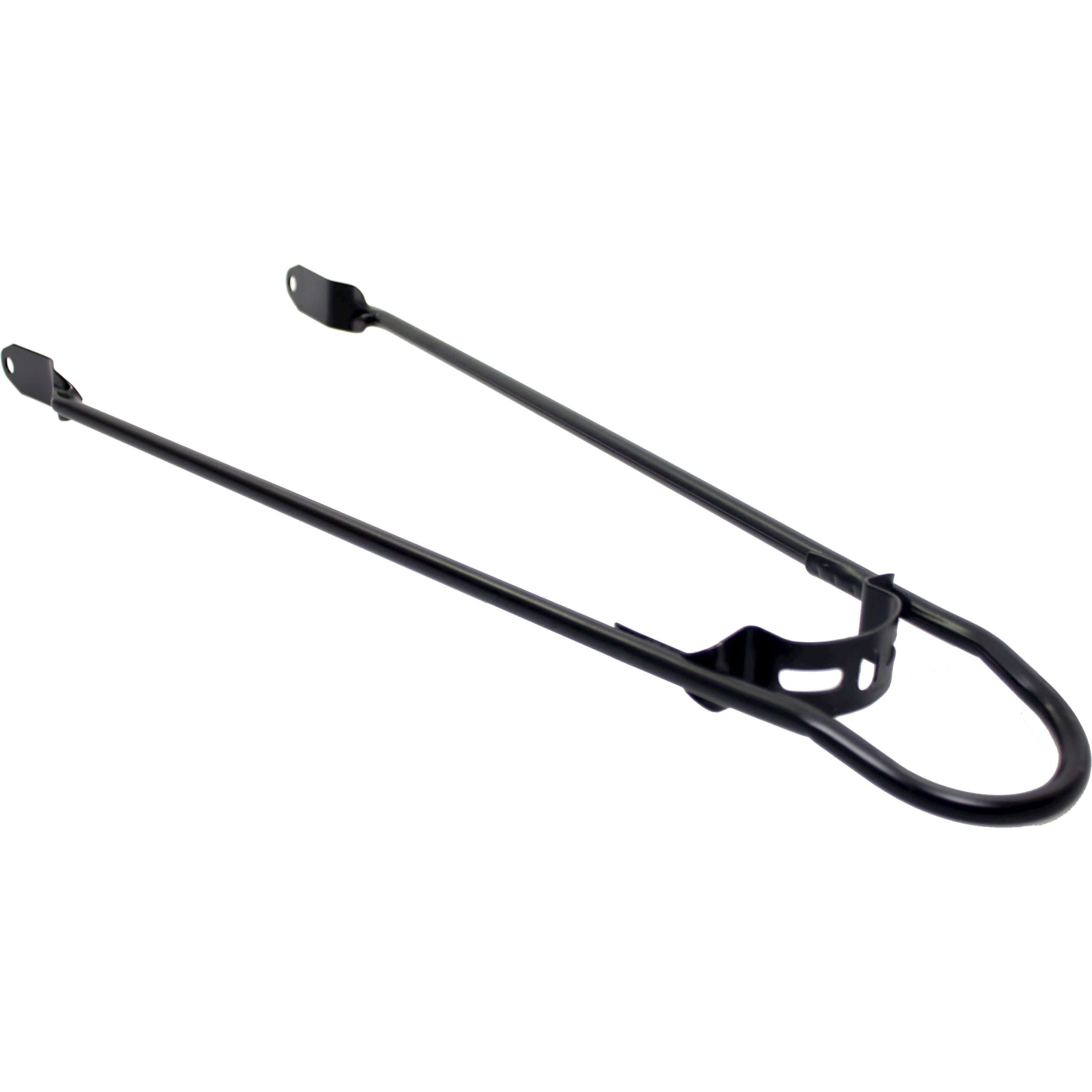 spatbordstang achter bumper 28 pad bev 6mm mat zwart