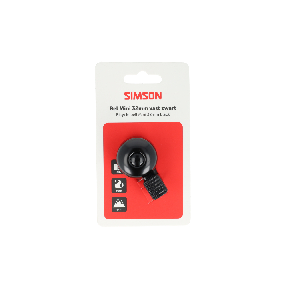 Simson bel Mini 32mm zwart