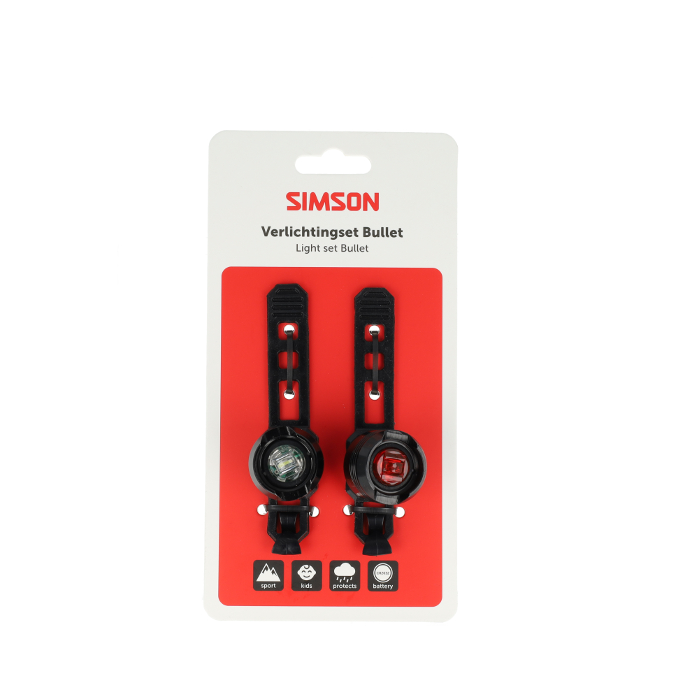 Simson verlichtingsset Bullit batterij