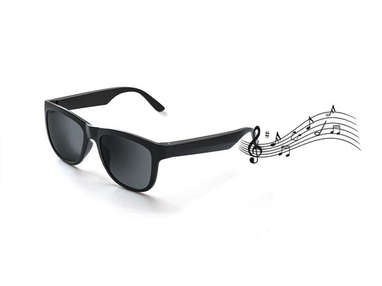 Caliber Soundglasses smart-bril gepolariseerd - zwart