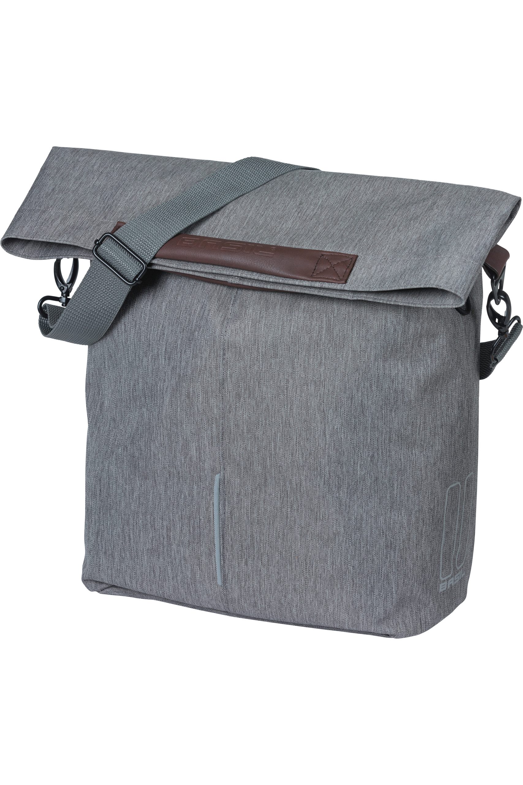 Basil shoppertas City grey melee 14-16L