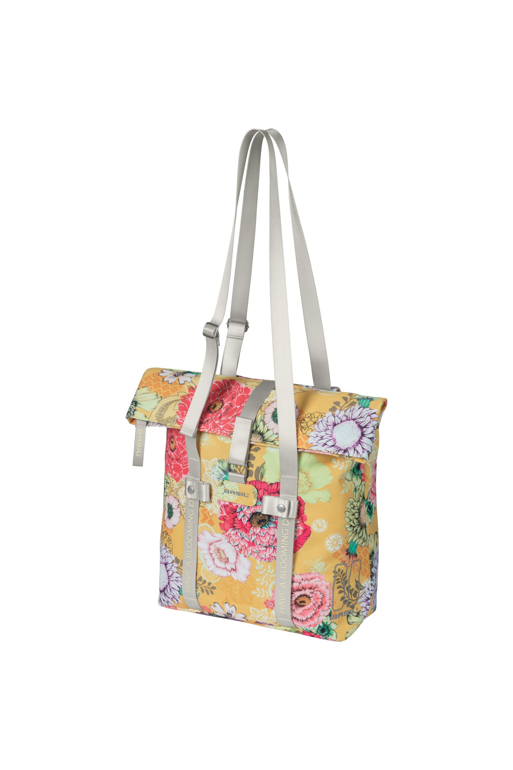 Basil shoppertas Bloom Field yellow 15-20L